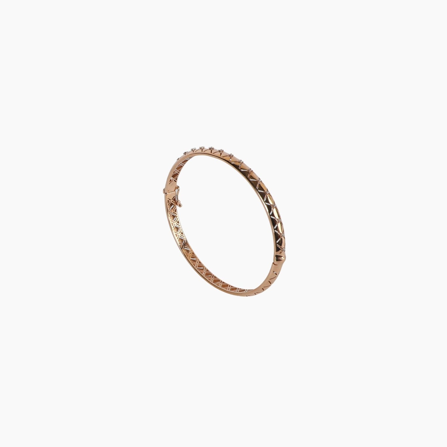 X BANGLE - ROSE GOLD - Al Khatib Gold